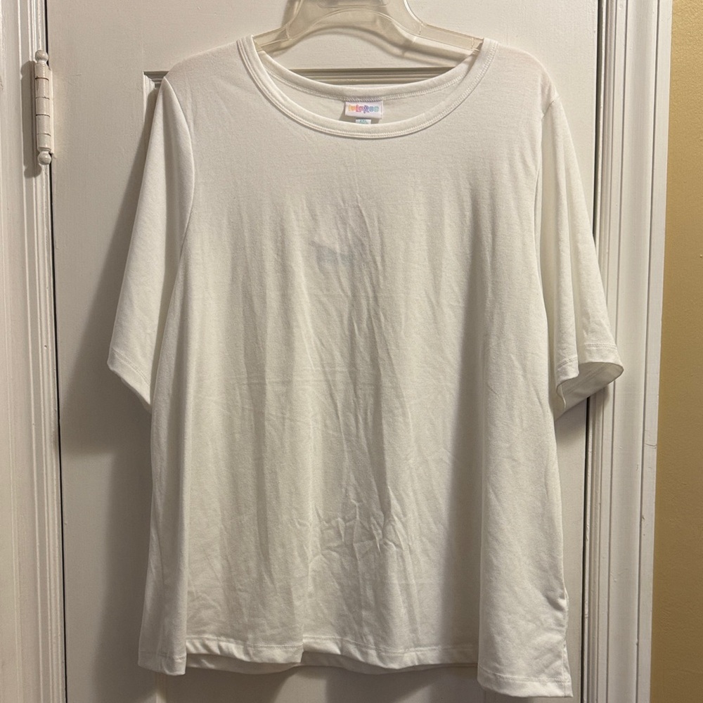 LuLaRoe Women's Short Sleeve Tee - White